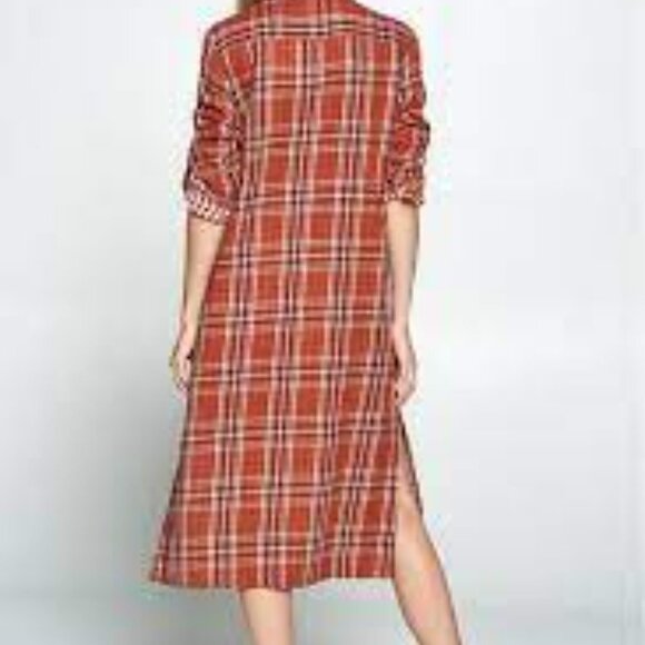 Ellison - Plaid Shirt Dress - Size Small (Oversized) - Picture 3 of 8